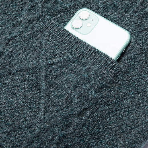 Kangaroo Herrendicke Strickjacke, Herbst- und Winter warmes Revers Reißverschluss, echter Pocket-Strickpullover, mittelgrau 175/xl/115 (empfohlen 140-160jin [Jin ist gleich 0,5 kg])