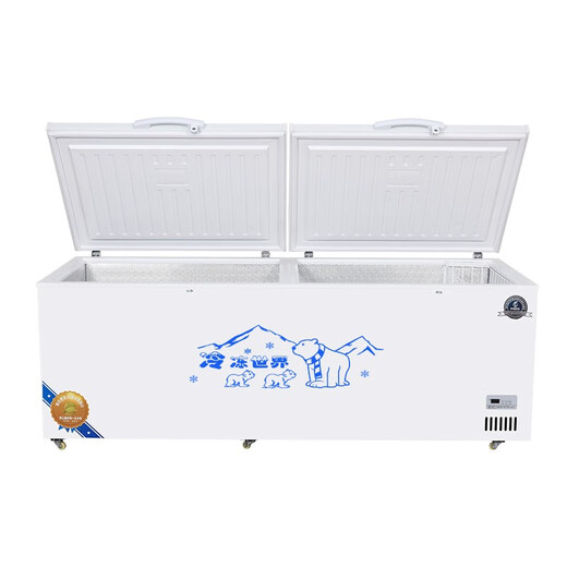 Bingnuoxi freezer commercial large-capacity freezer household horizontal refrigerator large-capacity refrigeration display cabinet commercial freezer commercial refrigerator 688 single temperature intelligent control 1600*580*800