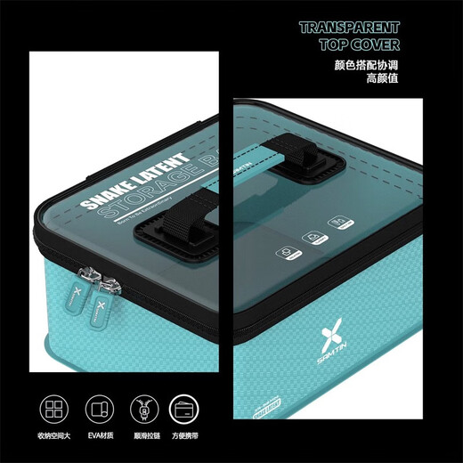 Leichen Leichen XR-918 fishing gear storage box fishing box multi-functional tool bag fishing accessories box line group drift box tool box XR-918mini black gold