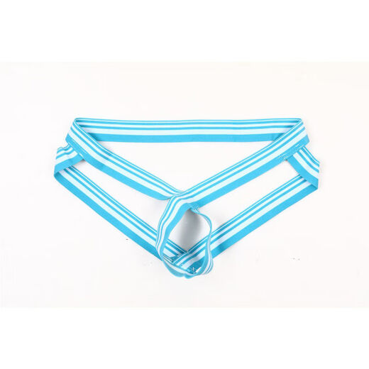 Herrenunterwäsche pervertierte Männer mit niedriger Taille sexy Doppel -Tanga -Persönlichkeit Leidenschaft leerer Ring Sexy Brief Trend t Regenbogen Farbe m