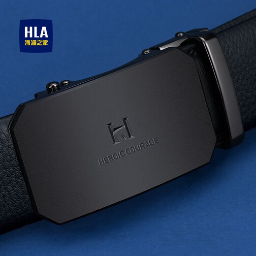 Cinturón de Hoilan Home (HLA) para el cinturón de moda automático de la hebilla automática para los hombres para el estilo masculino para el cinturón de novios para el regalo de cumpleaños del padre 2025 Nuevo tendencia modelo de negocios encantador [Top Cower Cow Whide]