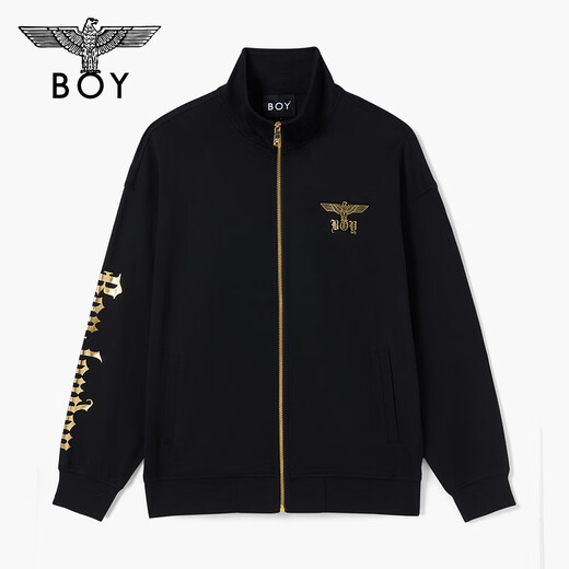 
BOY LONDON [Black Deacon] Spring men and women's style black trendy and cool knitted jacket N12801 Black XL