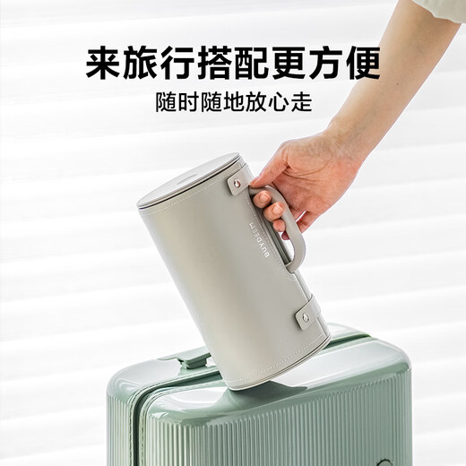 Buydeem glue-free health kettle electric kettle mini health cup office insulated electric kettle tea maker K32 oatmeal white (excluding extraction basket)