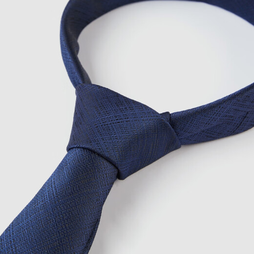 HLA Heilan House tie men's low-key arrow-shaped pattern tie Korean style fashionable and elegant men's tie HZLAD1Q018A navy blue pattern (18) 145CM6.5CMcz