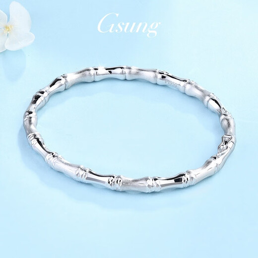 GsunG platinum bracelet for women PT950 bamboo new platinum bracelet for women high fashion bracelet PT950 bracelet about 16 grams customized