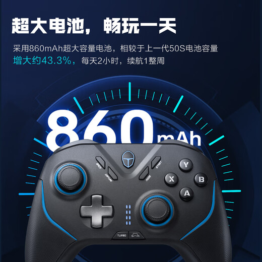 ThundeRobot G50 Ultra Wireless Game Controller Trigger Vibration Xbox Controller TMR Rocker Hall Trigger Vibration Bluetooth Somatosensory PC Computer Mingmo Yuanxu Zhiyu Black