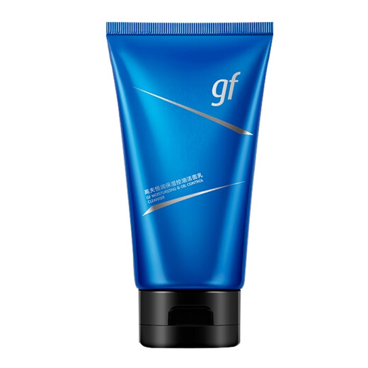 Goff (gf) Men's Facial Cleanser Hengmoisturizing Oil Control Cleansing Milk 4D Hyaluronic Acid Small Blue Tube Soap-Based Amino Acid Compound Hengmoisturizing Oil Control Cleansing Milk 120g*2