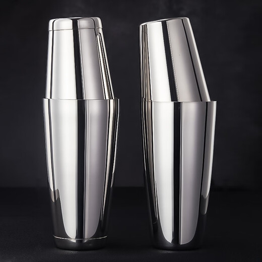 Soul of the bar, original imported Naranja shaker, professional bartender bartending tool, SUS304 stainless steel, high-quality Boston bartender, retro engraved version