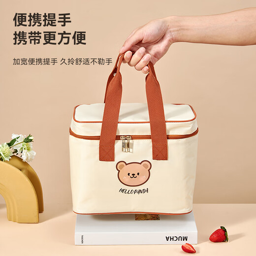 WORTHBUY Lunch Box Bag, Cool and Insulated Portable Lunch Bag, Dinner Plate Bag, Picnic and Camping Takeaway, Portable Office Worker Lunch Bag, Round Insulated Bag: High Style