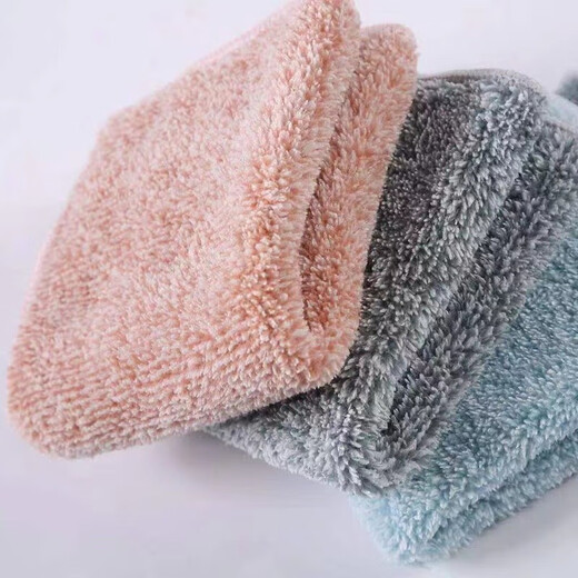 Thousand Lingniao extra thick bamboo charcoal fiber dishcloth kitchen rag is not easy to stain oil, not easy to shed, dish towel absorbs water, 10 pieces, extra thick and absorbent, 30*30cm