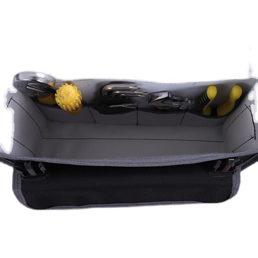 Yiluqi Tool Bag Electrician's Bag Storage Bag Printable Picture Large Multi-Function Shoulder Large Capacity Thickened Oxford Cloth Waterproof Electrician's Tool Bag Canvas Tool Bag Repair Satchel A5 Large Size-39cm*11.5cm*28cm