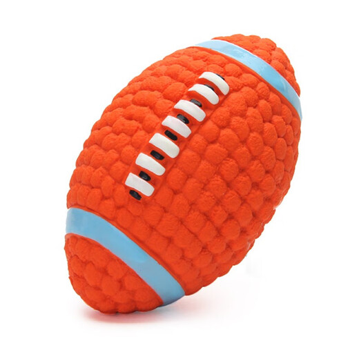 EETOYS large rugby dog toy, fun, sound-making, teeth-cleaning, companionship, interactive and boredom-relieving pet toy