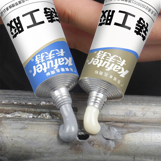 Kraft AB Glue Rastor Kleberleistung Universal Reparatur Kühler Schweißmetall Reparatur Elektrische Schweißschweißen polierter Eisentank -Lecköl 250 g 9737 Hochtemperatur verstärkte Version