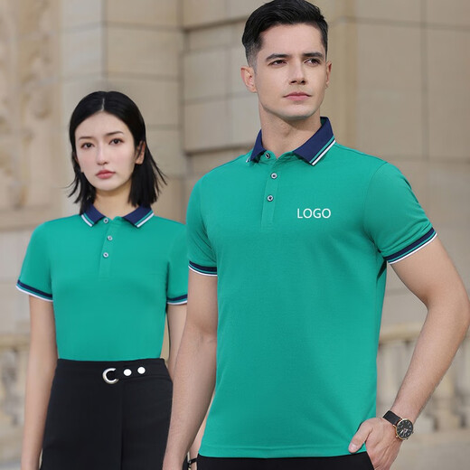 蔚印polo衫定制印logo工作服文化衫翻领工衣棉短袖t恤工服夏季订制男 9902白色 XL