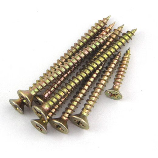 Haodong hardened color zinc fiberboard nails, high-strength self-tapping screws, furniture wood screws, dry wall nails, wall panel nails, M4M5, M4*25 (one jin [Jin equals 0.5 kg] about 725 pieces)