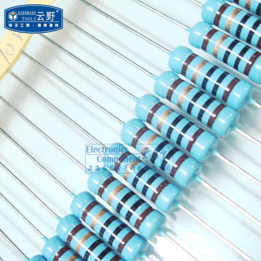 Yunye 3W color ring resistor metal film resistor 3W 10R accuracy 1% 50 pieces
