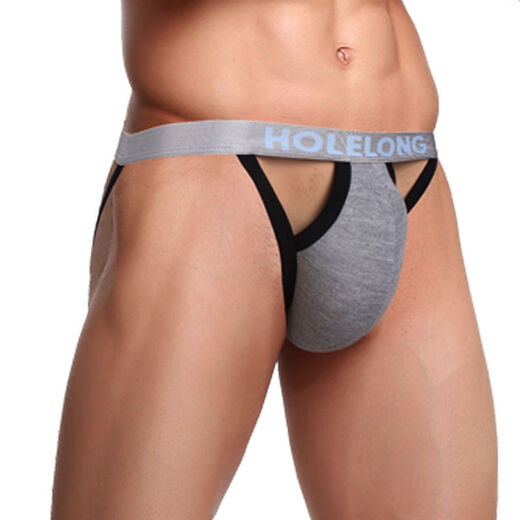 
Guiruo Men's Double Thong Hollow and Exposed Sexy T-Pants Sexy Open-Climbing Underwear Summer Breathable Tight Shorts Red M Waist Clothes Appropriate One Foot-8 to Two Foot-one