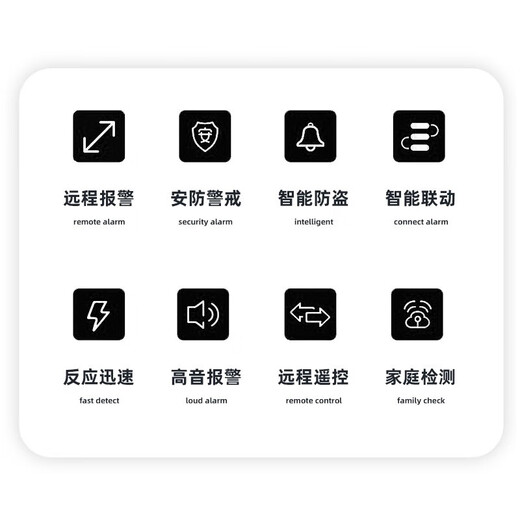 凌防（LFang）AE99家用防盗报警器店铺防盗报警器红外线门磁报警门窗安防系统