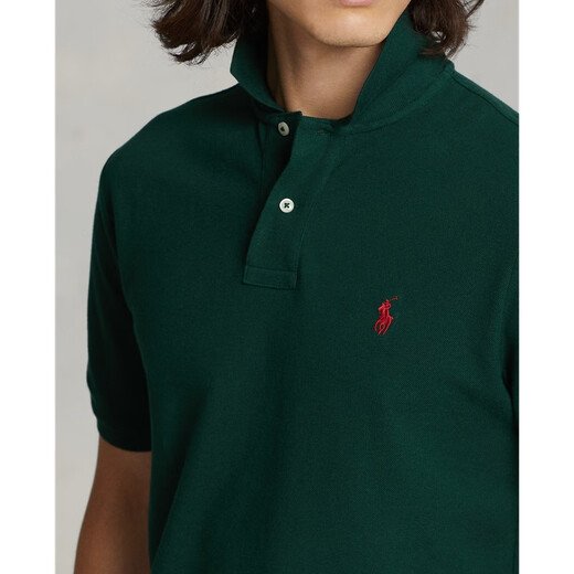 Polo Ralph Lauren 拉夫劳伦男装 经典款定制修身版型网眼Polo衫RL12200 300-绿色 M