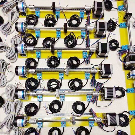 Customized stepper motor learning positioning control PLC screw slide kit with encoder driver close to open