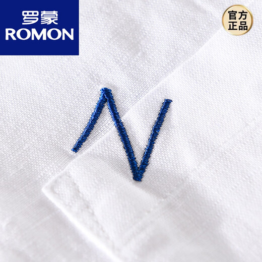 罗蒙（ROMON）男士亚麻翻领短袖t恤宽松翻领上衣服有带领T棉麻料体恤麻布夏装 yunyi-9711黄色 3XL