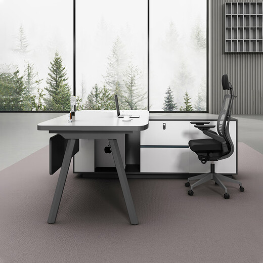 Longxu boss desk office desk and chair combination simple and stylish office furniture small executive manager table 1.8 meters