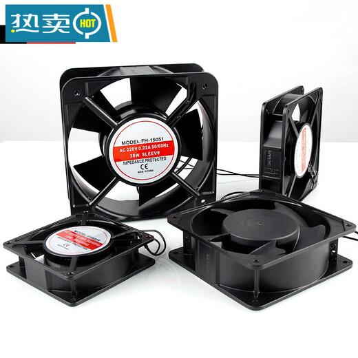 Ventilador de tubería XMSJ Alta potencia Ventilador de flujo axial pequeño 220V Caja de distribución industrial potente de alta velocidad 380V Fila de gabinete 15051 que contiene aceite 220V