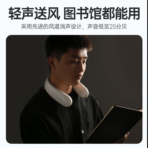 NOHON hanging neck fan portable mini fan hanging neck lazy bass student dormitory office high wind rechargeable fan