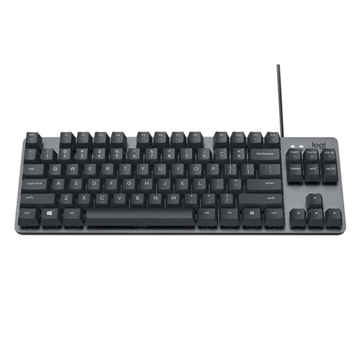 罗技（Logitech） K835 机械键盘 电竞游戏电脑办公有线紧凑84键便携版键盘 K835黑色  红轴