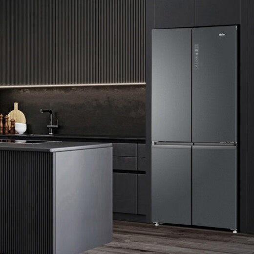 
Haier refrigerator 655 liter cross-double door first-level frequency conversion energy-saving air-cooling frost-free dry wet separate storage touch display screen BCD-655WGHTD9DG9U1