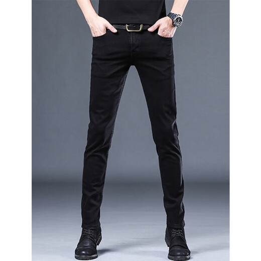 
Pier Cardin 2025 spring and summer jeans men's casual slim feet men's pants Korean style trendy versatile pants men 1049 gray 31