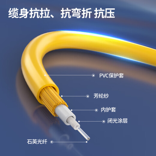 诺可信（Nokoxin）电信级光纤跳线SC-SC单模单芯1/3/5/10米光端机收发器室内家用尾纤 单模单芯SC-LC 1米