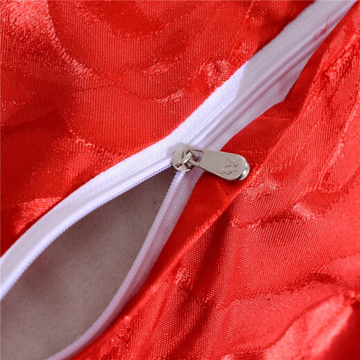 Lizhishadow pillow, double long pillow 1.5 meters 1.8 meters 1.2 meters with pillow case, simulated silk jacquard wedding red couple pillow, red candle, night meet, double pillow (shoulder + core) 120*45cm