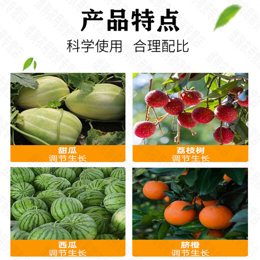 Guoguang Chloropyramide Biuret is an excellent fruit-setting medicine for watermelon, kiwi and grapes to increase the production of large fruit enlarging agent and regulator 100ml*5 bottles