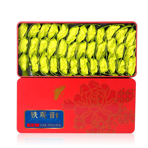 Richun Oolong Tea Tea Ghost Red Can Fujian Quanzhou Tieguanyin Fragancia Tipo de caja 250G Paquete