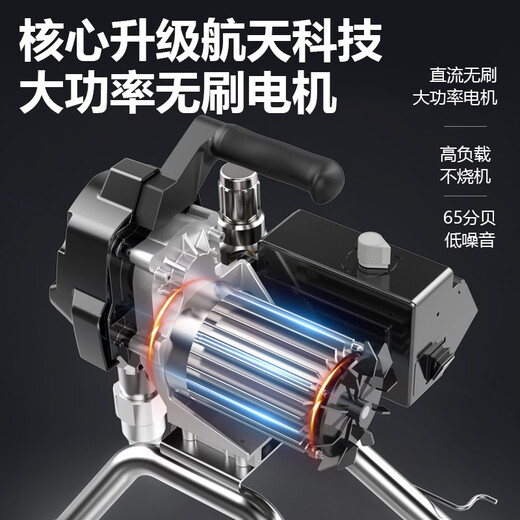 蒂凡（DIFAN POWER TOOLS）电动高压无气喷涂机柱塞机乳胶漆喷漆机内外墙涂料喷涂机喷油漆机 DF-690不锈钢泵体（3200w）