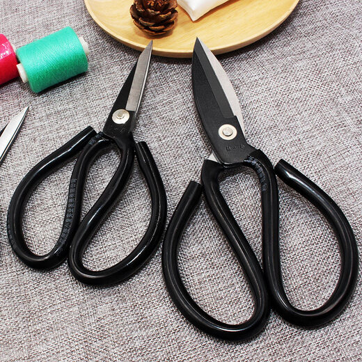 Чжан Сяоцюань ножницы из углеродистой стали с резьбой для ткани ножницы для промышленной старомодной бытовой одежды большие ножницы для корпуса кожаные ножницы среднего размера 4111A-2