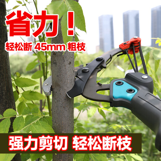Huihui uses silver-meter high-altitude pruning shears for garden pruning and pruning, a magic tool for telescopic high-altitude pruning shears and high-branch saws. Gift package. Third-generation guillotine head 3 meters (4 rounds of labor-saving + second cutting 40mm thick).
