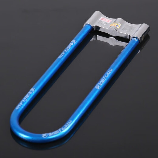 
GJXBP Crescent Extended U-shaped Motorcycle Lock Battery Car Anti-theft Lock Red and Blue Color Random 1396 Color Random