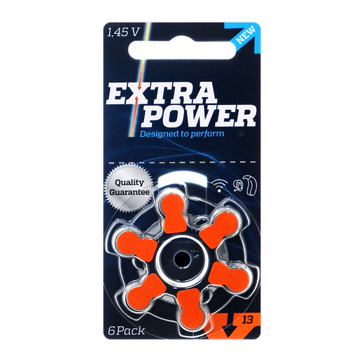 Xiwanbo Hörgerätezubehör Spezialbatterie A13 Zink-Luft A10 Knopf elektronisch A312 Original A675 Siemens Extra Power 13 1 Platte 6 Stk