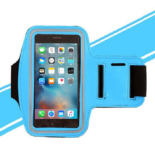 Felker running mobile phone arm bag unisex outdoor sports cycling travel armband bag wrist bag suitable for Apple Android Samsung Xiaomi Huawei mobile phone large-armband-light blue