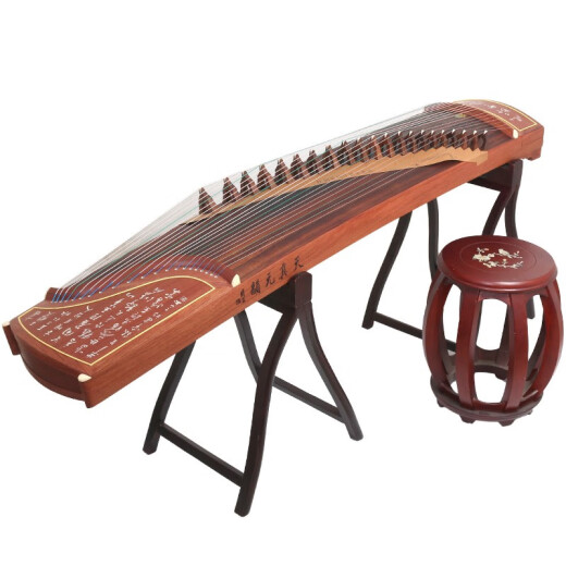 
Dunhuang brand Dunhuang Guzheng 694L mahogany series shell carving performance grade examination Guzheng musical instrument Shanghai folk musical instrument factory 694T calligraphy pattern (full set of accessories)