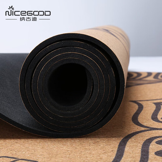 NiceGood natural environmentally friendly cork yoga mat women fitness mat men natural rubber non-slip beginner yoga mat men dance mat Taiping Jixiang 1830*610*5mm