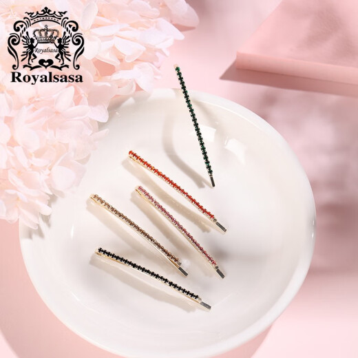 Royal sasa皇家莎莎发夹一字夹边夹侧夹刘海夹发卡子头饰发饰5只装