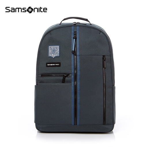 新秀丽（Samsonite）电脑双肩包男设计师新款印花书包背包大容量\GS5 24001*水绿色