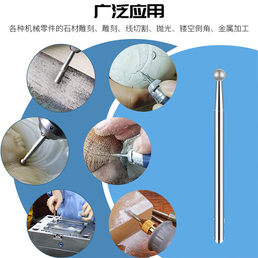 VRK alloy grinding head 3mm mixed diamond grinding head pneumatic wind grinding pen metal grinding and polishing diamond grinding head punching and grinding needle set 30 pieces