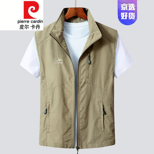 Pier Cardin Chaleco para hombres Spring y Autumn Fino Capelal Breathable Horse Chaqueta Jóven