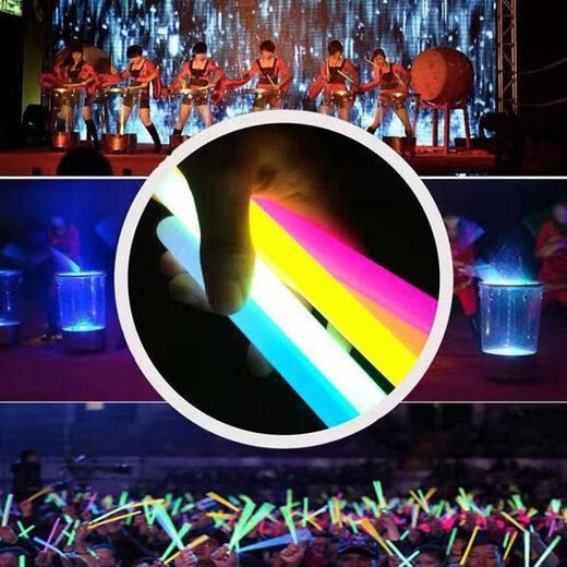 Jingmeido luminous stick glow stick large-sized glow stick concert drum stick disposable support stick fluorescent stick SN3527 fluorescent stick 30cm1 package color random