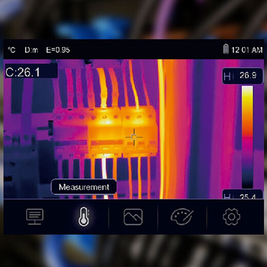 Huashengchang (CEM) High-End-Thermo-Imager im Industrial-Grade-Intelligent High-Temperature-Infrarot-Thermalbilde-Touchscreen 30-Meter-Laserbereich 9898 Pixel 640*480 Bereich -20 ~ 650