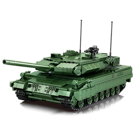 
Senbao Building Blocks Military Tank Series Assembly Toys Remote Control 99A Main Battle Tank Model Building Blocks Plug Boy Toys Children 8 711002 Remote Control Version Leopard 2 Tank 1114 Particles